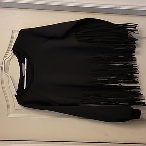 Fringe bottom sweater